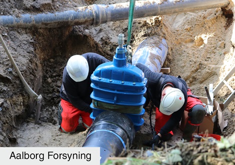 AVK gate valves series 36 installed at Aalborg Forsyning in Denmark
