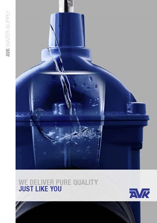 Brochure about water supply from AVK