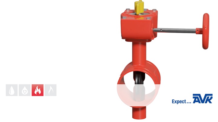 Butterfly valve with grooved ends animation - thumbnail