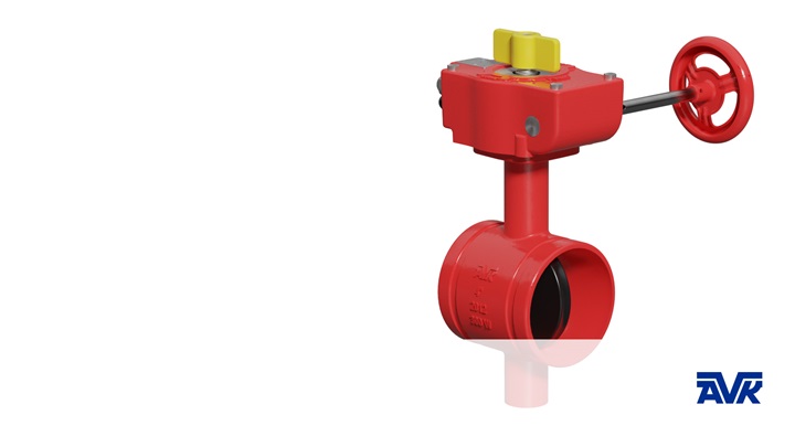 Butterfly valve with grooved ends animation - thumbnail